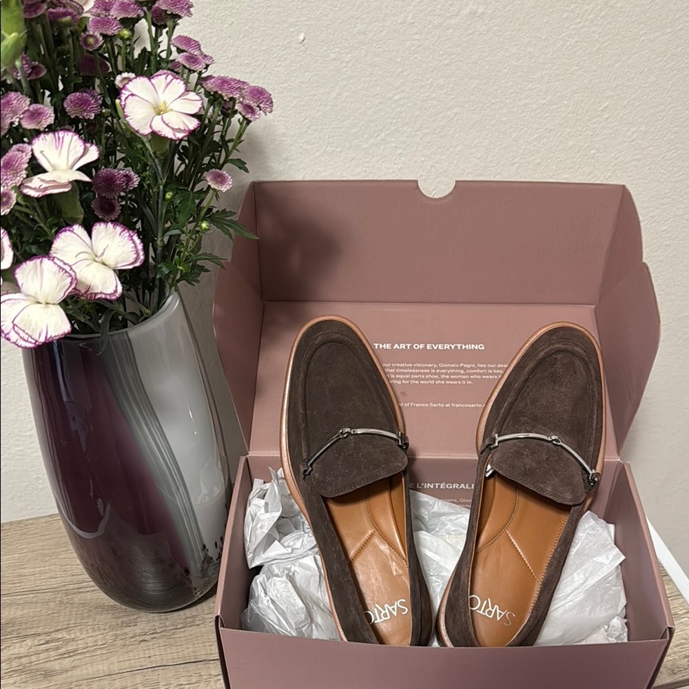 Brown Suede Loafers